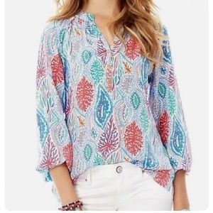 Like New Lilly Pulitzer Elsa Top in Let Minnow